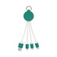 USB Hubs & Cables - Atesso 3n1 Light Up Charge Cable - Round