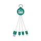 USB Hubs & Cables - Atesso 3n1 Light Up Charge Cable - Round