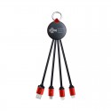 USB Hubs & Cables - Atesso 3n1 Light Up Charge Cable - Round