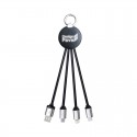 USB Hubs & Cables - Atesso 3n1 Light Up Charge Cable - Round