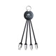 USB Hubs & Cables - Atesso 3n1 Light Up Charge Cable - Round