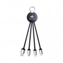 USB Hubs & Cables - Atesso 3n1 Light Up Charge Cable - Round