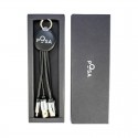 USB Hubs & Cables - Atesso 3n1 Light Up Charge Cable - Round