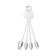 USB Hubs & Cables - Atesso 3n1 Light Up Charge Cable - Round