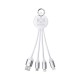 USB Hubs & Cables - Atesso 3n1 Light Up Charge Cable - Round