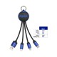 USB Hubs & Cables - Atesso 3n1 Light Up Charge Cable - Round