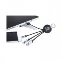 USB Hubs & Cables - Atesso 3n1 Light Up Charge Cable - Round