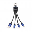 USB Hubs & Cables - Atesso 3n1 Light Up Charge Cable - Rectangle