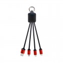 USB Hubs & Cables - Atesso 3n1 Light Up Charge Cable - Rectangle