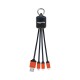 USB Hubs & Cables - Atesso 3n1 Light Up Charge Cable - Rectangle