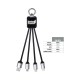 USB Hubs & Cables - Atesso 3n1 Light Up Charge Cable - Rectangle