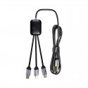 USB Hubs & Cables - Fierra 3n1 Light Up Charge Cable - 1.0 metre