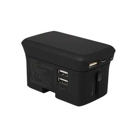 Travel Accessories - Lazio Travel Adaptor & Power Bank - 4000 mAh