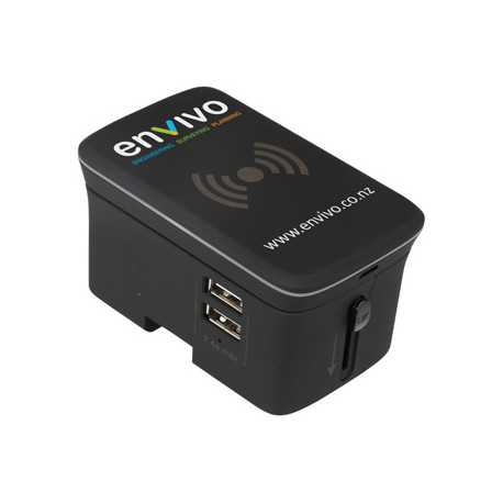 Phone & Tablet Chargers - Portici Travel Adaptor with Fast Wireless Charger