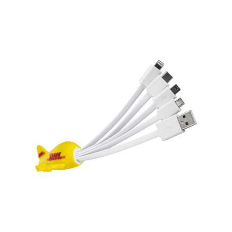 USB Hubs & Cables - Custom Moulded Charge Cable 4n1