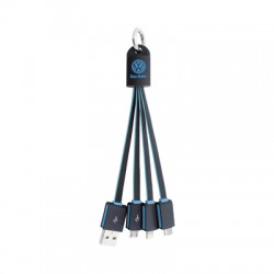USB Hubs & Cables - Parma 3n1 Light Up Charge Cable - 15 cm