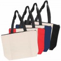 Cotton & Calico Tote Bags - Calico Zip Shopper