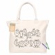 Cotton & Calico Tote Bags - Colouring Calico Shopper No Gusset