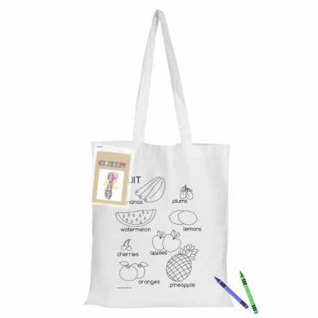 Cotton & Calico Tote Bags - Colouring White Calico Bag No Gusset