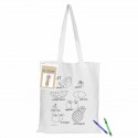 Cotton & Calico Tote Bags - Colouring White Calico Bag No Gusset
