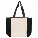 Cotton & Calico Tote Bags - Colouring Calico Zip Shopper