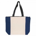 Cotton & Calico Tote Bags - Colouring Calico Zip Shopper