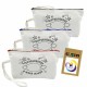 Cotton & Calico Tote Bags - Colouring Canvas Cosmetic Bag