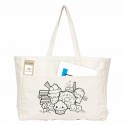 Cotton & Calico Tote Bags - Colouring Delton Canvas Large Shopper