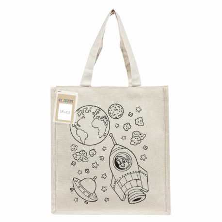 Cotton & Calico Tote Bags - Colouring Executive Canvas Tote Bag