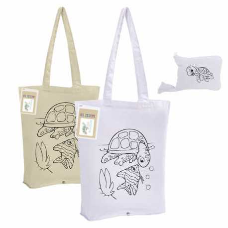 Cotton & Calico Tote Bags - Colouring Foldable Calico Bag