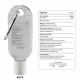 Hand Sanitisers - 30ml Gel Hand Sanitiser with Carabiner
