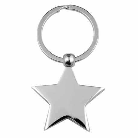 Metal Keyrings - Star Key Ring