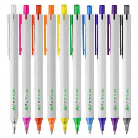 York White Plastic Pen