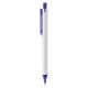 Plastic Promotional Pens - York White Plastic Pen