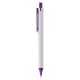 Plastic Promotional Pens - York White Plastic Pen