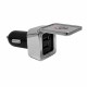 Phone & Tablet Chargers - Dual Square Metal Car Charger