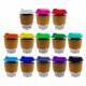 Reusable Coffee Cups - Glass - Carlo Glass Coffee Cup - Cork Band 340ml