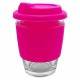 Reusable Coffee Cups - Glass - Carlo Glass Coffee Cup - Silicone Band 340ml