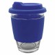Reusable Coffee Cups - Glass - Carlo Glass Coffee Cup - Silicone Band 340ml