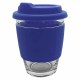 Carlo Glass Coffee Cup - Silicone Band 340ml