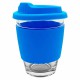 Reusable Coffee Cups - Glass - Carlo Glass Coffee Cup - Silicone Band 340ml