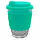 Carlo Glass Coffee Cup - Silicone Band 340ml