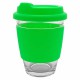 Carlo Glass Coffee Cup - Silicone Band 340ml