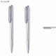 Plastic Promotional Pens - Flip Silver Plastic Pen