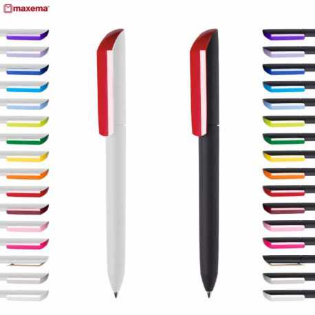 Plastic Promotional Pens - Flow F2 P-GOM K Plastic Pen