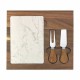 Fuzo Marble Cheeseboard & Knife Set