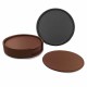 Coasters - Franklin Leather Coaster Set of 6