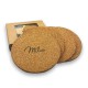 Coasters - Vineyards Cork Coaster Round Set of 4