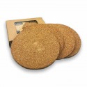 Coasters - Vineyards Cork Coaster Round Set of 4