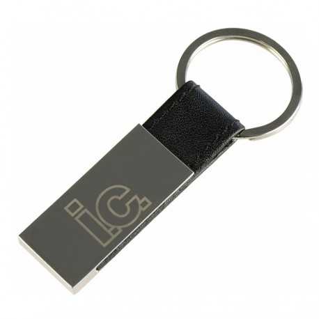 Metal Keyrings - Hudson Leather Keychain